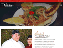 Tablet Screenshot of delicioussoutherncuisine.com